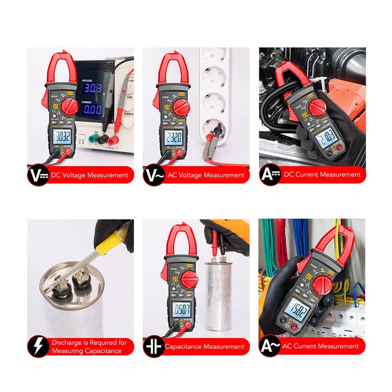 Digital Clamp Meter Multifunctional AC DC Ammeter NCV Smart Multimeter