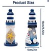 INHEMING Lighthouse, nautical maritime decoration, wooden (blue and white), pack