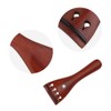 1Set Rosewood Violin Parts 4/4 Fittings Chinrest Pegs Tailpiece Tunners