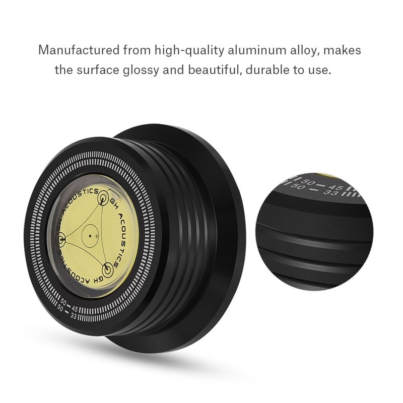 Sutinna Disc Record Stabilizer 50Hz Turntable Level HiFi for Vinyl