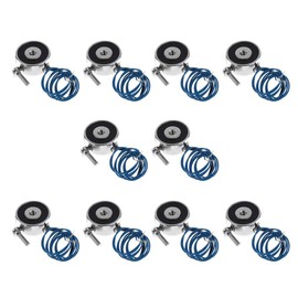 Almencla 10pcs Holding Electric, Metal Round Blue Utility Magnet, 5KG, DC 12V