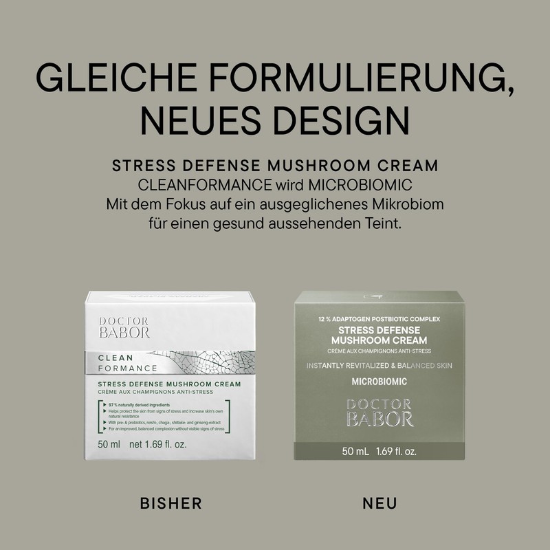 DOCTOR BABOR Microbiomic Stress Defense Mushroom Face Cream (50ml) -
