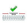 Prime-Line SP 9734 Compression Spring, Spring Steel Construction, Nickel-Plated Finish,
