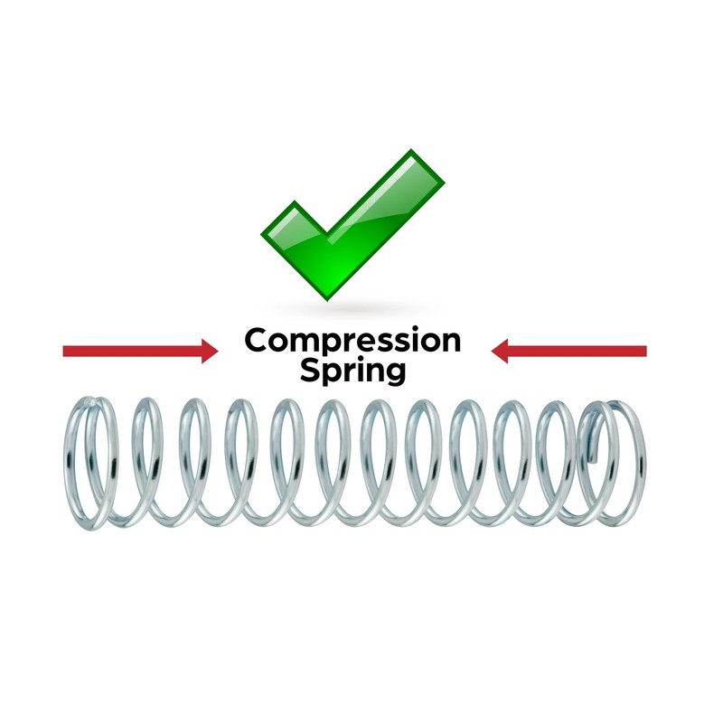 Prime-Line SP 9734 Compression Spring, Spring Steel Construction, Nickel-Plated Finish,