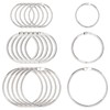 SWZHAI Large Binder Rings Assorted Sizes(1,1.5,2 inch), Book Rings 50pc,