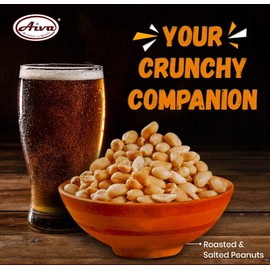 AIVA Roasted and Salted Peanuts Premium Grade Quality (1 LB)