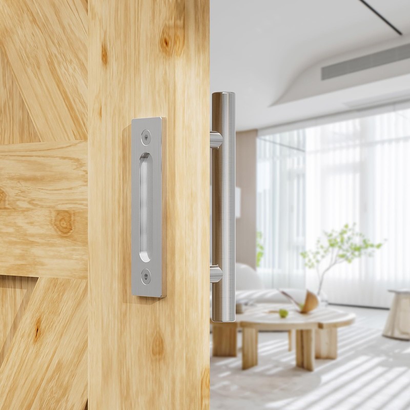 WOLFBIRD 30 cm Barn Door Handle, Sliding Door Pull Handle,