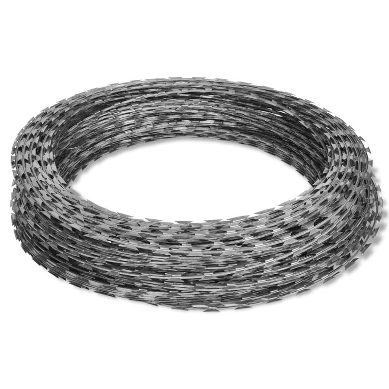 CHARMMA NATO Razor Wire Helical Wire Roll Galvanized Steel 328'-8KG