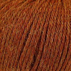 King Cole 100% Pure Baby Alpaca Yarn Soft Double Knitting DK Wool 50g Ball (Rust - 697), Brown