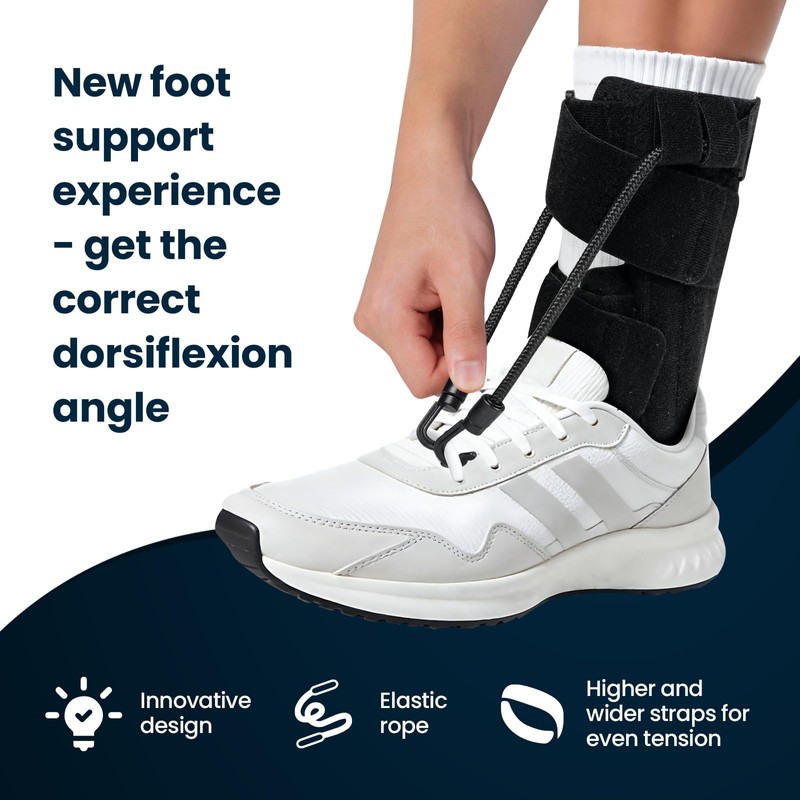 Welnove AFO Foot Drop Brace – Adjustable Drop Foot Braces