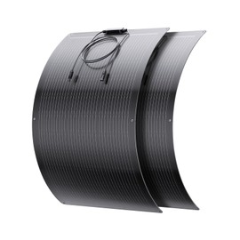 200W Flexible Portable Solar Panel, Ultra Lightweight 2PCS 100 Watt 12V Mono Solar Panel Kit, Callsun 23% High Efficiency Ultra-bandable 182 PERC Cell for RV Camping Caravan Boat Home(Black)