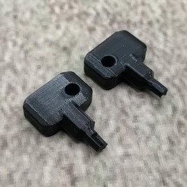 ULEIVA Replacement Key 2 x Black Compatible with Synology NAS Drive Bay Key Lock Replacement Key for Type D5 D6 D8 D9 R6 X9 R8 DS181 (Black)