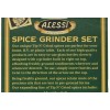 Alessi® Coarse Sea Salt and Whole Black Peppercorns Grinder Set