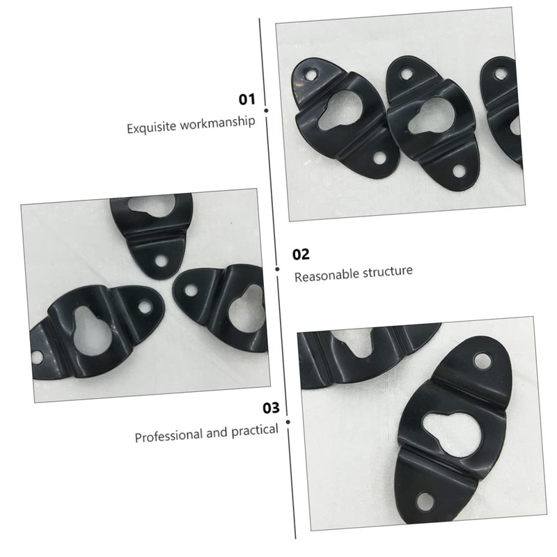 LABRIMP 20PCS Iron Audio Speaker Hanger Plate Thickened Connector for