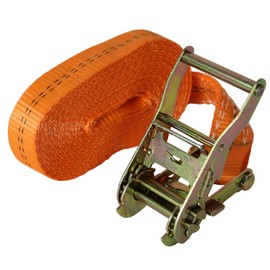 TRUTZHOLM Professional Ratchet Tie Down Strap Lashing Strap 1-Piece 6 m 2t 2 to 2000 kg TÜV/GS Orange