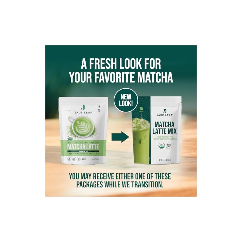 Jade Leaf Matcha Latte Mix Ligeramente Endulzado con Azúcar de