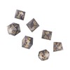 Polyhedral Dice Set Role Playing Epoxy Resin Transparent Skull Dice