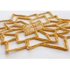 Gold Hand-Embroidered Bullion Appliques Celtic Knot Gold Patch Star Burst