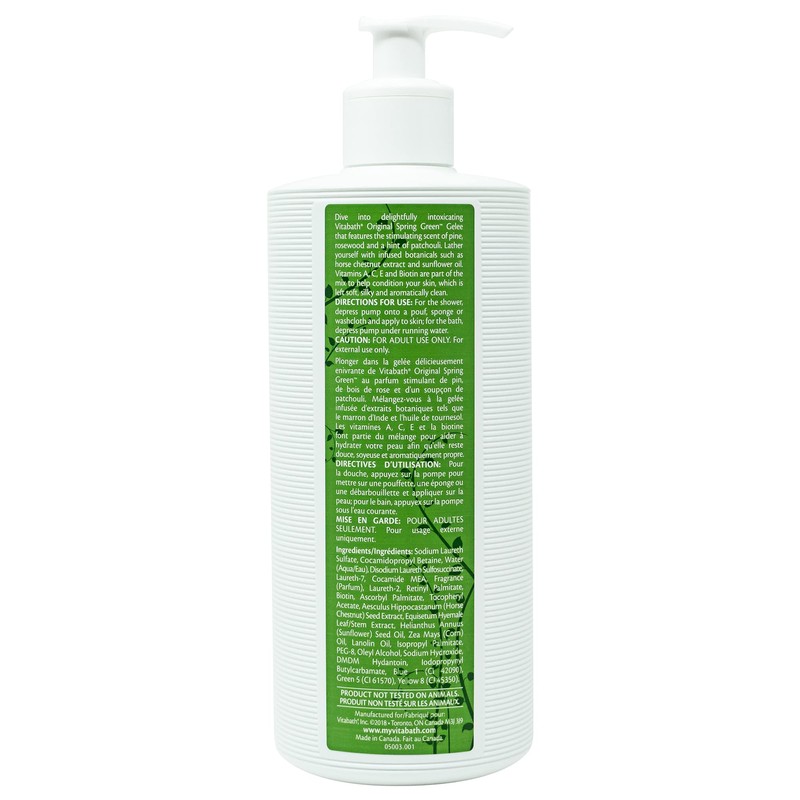Vitabath Original Spring Green Moisturizing Bath & Shower Gel Wash