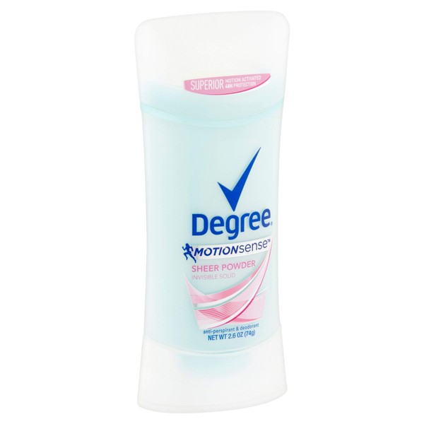 Degree MotionSense Anti-Perspirant & Deodorant, Sheer Powder 2.6 oz (Pack of 4)