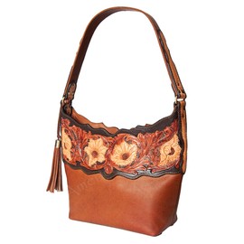 American Darling Tote Hand Tooled Genuine Leather Western Women Bag Handbag Purse | Western Tote Bag | Travel Tote Bags | College Tote Bag | Casual Tote Bag