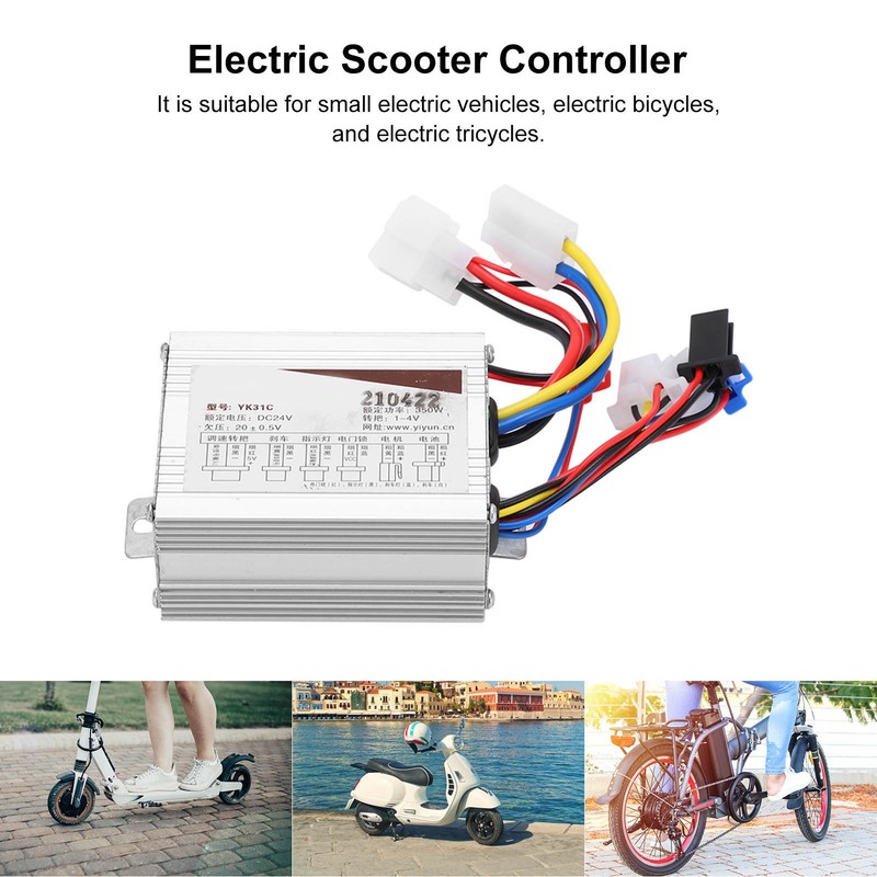 YK31 24V 350W Electric Scooter Controller DC Wire Drawing Motor