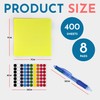 AbiVos 720 See Through Transparent Sticky Notes Set: Index Tabs,