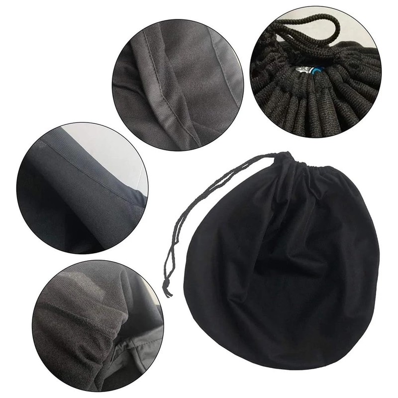 (Lightweight and Easy to Use) Black helmet storage bag: Compact,