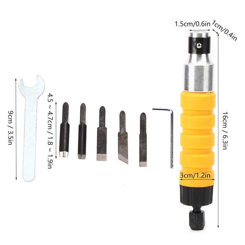 Pumpkin Carving Tools, Wood Carving Tools, Yellow Handle Power Carver