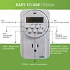 Grow1 Hydroponic 120V Single Outlet Digital Timers for Electrical Outlets,