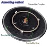 2 Pcs 0.59" Microwave Turntable Coupler, Microwave Oven Turntable Roller