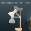 himmel himmel Tischlampe,Einstellbare Holz Tischlampe,Kinder Schreibtischlampe fr Schlafzimmer,Wohnzimmer,E27 Sockel Lesen