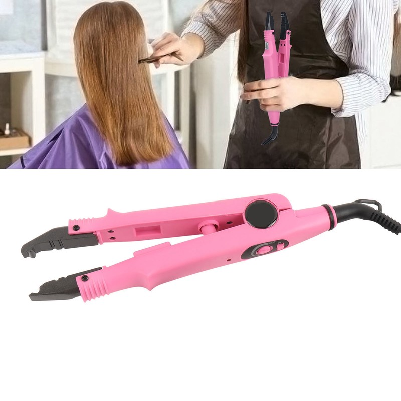 Hair Extension Iron Temperature Change Heated Connector Machine Keratin Tool