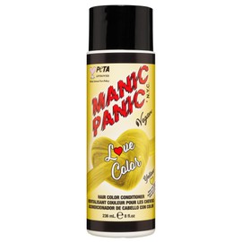MANIC PANIC Bright Neon Yellow Color Depositing Conditioner - Love Color Hair Conditioner Keeps Hair Vibrant, Nourished & Refreshed - Formulated with Shea Butter & Quinoa - Yellow Heart (8oz)