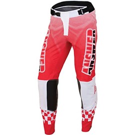 Answer Racing 447168 Men's A22.5 Elite Revolution Pants, Answer White/Infra Red, 38