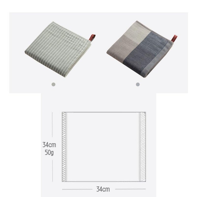 Set of 2 Kitchen Towels with Loops, Hand Towels, Wipes,