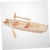 SEWACC Sailing Boat Ornament Miniature Gifts Hand Decor Wooden Craft