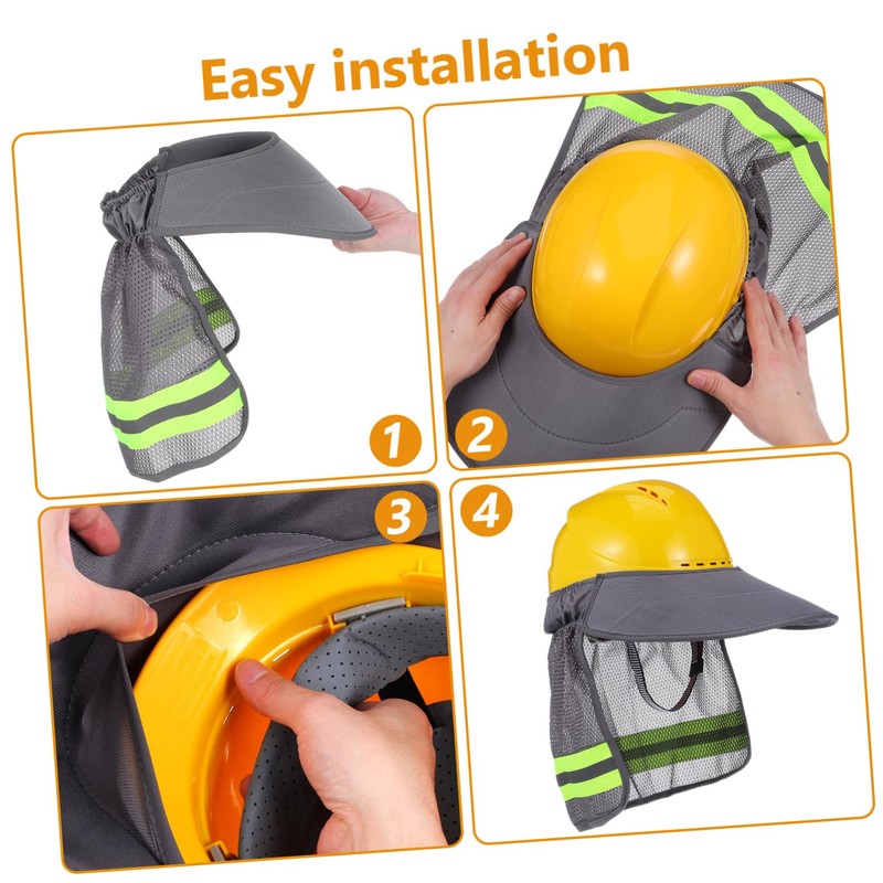 Gatuida Helmet Sunshade Hardhats for Protection Cover View Visor Accessories