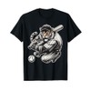 Funny Tiger Playing Baseball Cute Baseball T-Shirt