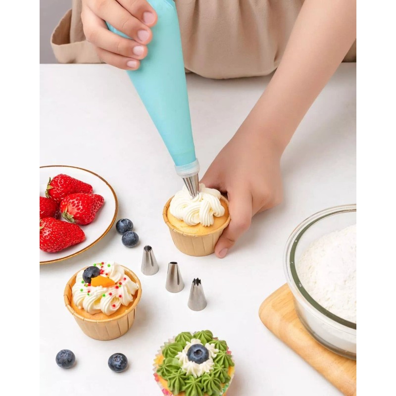 Piping Bags and Tips Sets Set De 20 Bolsas Y