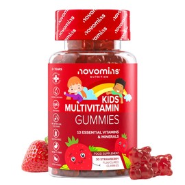 Multivitamin Children's Gummy Bears - with Vitamin C, D, B6, B12, Iodine, Zinc - Multivitamin Tablets Alternative - Vitamins Children - Gluten-Free Gummy Bears - 30 Gummies - Novomins