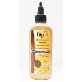 Bigen Color de pelo semipermanente #Cb4 Cobre Claro café 3 onzas (88 ml) (3 unidades)