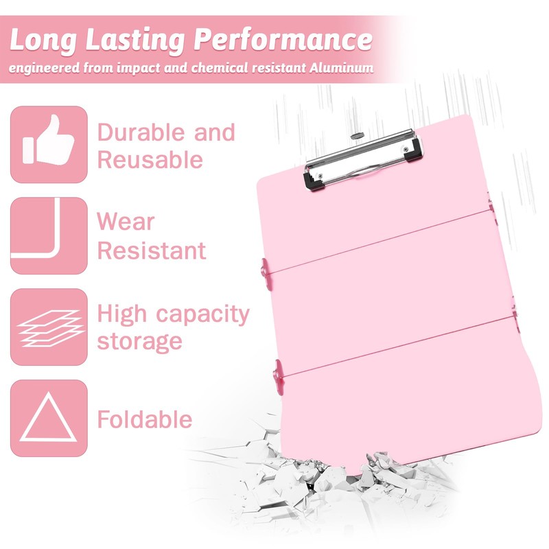 Nursing Clipboard Foldable Clipboard Medical: Edition Cheat Sheets Aluminum 3