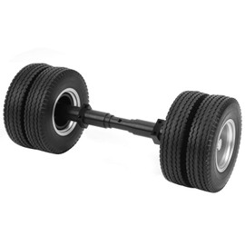 Leapiture RC Trailer Axles Non‑Powered Rear Axle Tire 10 Hole Wheel Hub Fit for 1/14 Tractor Trailer DIY Modified Trailers