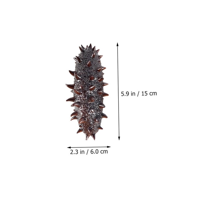 KICHOUSE 3pcs Lifelike Artificial Sea Cucumber Models Display Props Fun