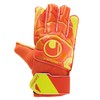uhlsport Men's Impulse Goalkeeper Gloves, Dynamic Orange/Fluo Yellow, 2