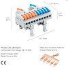JANDECCN 6pcs DIN Rail Terminal Blocks, DIY Splicing Wire Connectors