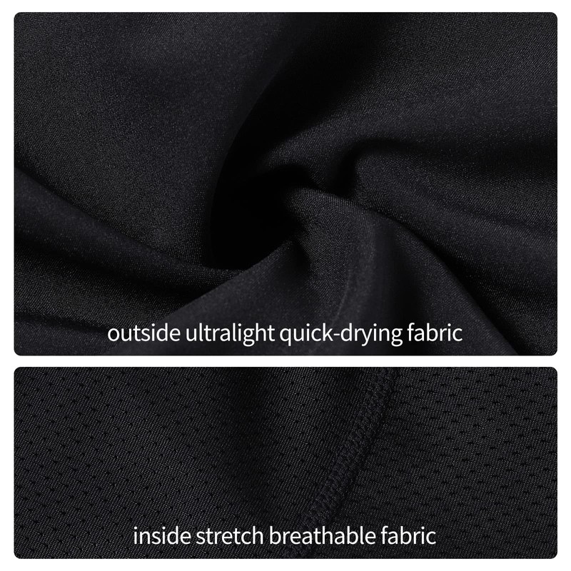 BERGRISAR Men's 7'' Active Running Shorts 2 in 1 with