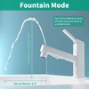 HEROBAI Single Hole Bathroom Faucet, Single Handle Pull Out Faucet,