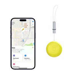 Air Tracker Tag for Keys,Wallet,Pets,Luggage and More,Bluetooth Tracker Works with Find My (iOS Only)